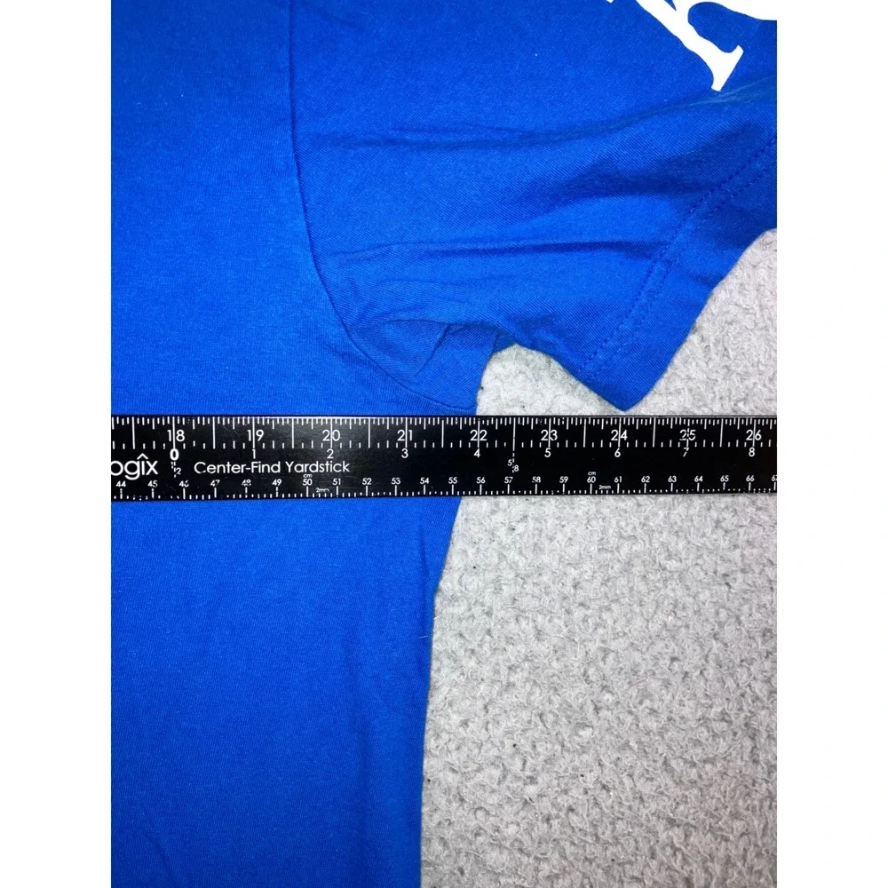 Nike T-Shirt Men L Kansas City Royals Baseball Royal Blue Graphic Tee Sportswear